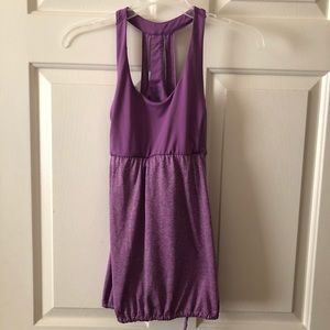 Purple athletic top